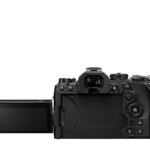 Olympus OM-1 rear showing articulating screen
