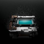 LiveMOS sensor and image stabilisation mechanics plus SSWF dust reduction system